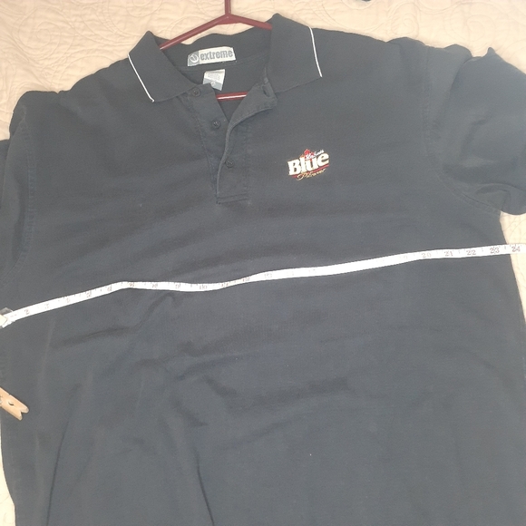 Gorgeous! SUPER nice Vtg Labatt Blue XL Men Blue 100% Cotton - Picture 12 of 15